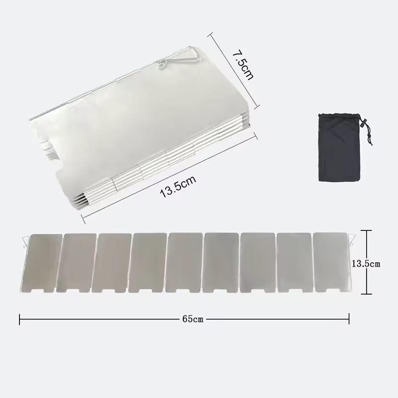 Camping Cooking With Gas - Outdoor Stove Wind Shield Camping Windscreen