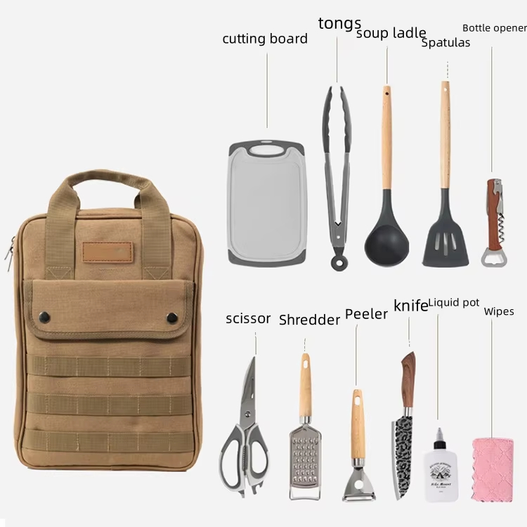Camping Cooking Accessories Set - Camping Cooking Utensils Accessories Set, 12