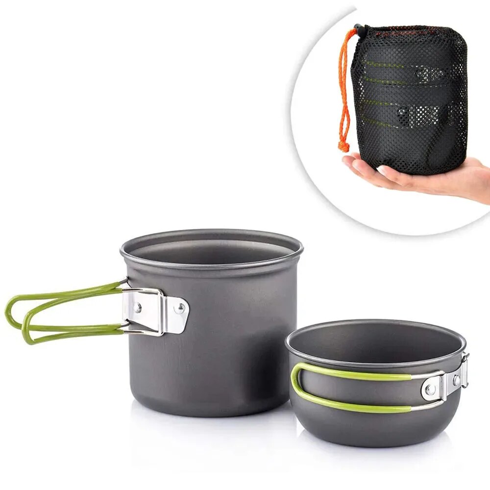 Camping Cooking Accessories Set - Camping Cookware Mess Kit Ultralight Camping