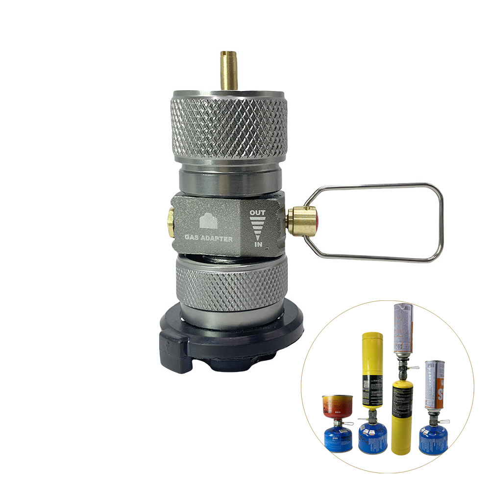 Camping Cooking With Gas - Outdoor Camping Gas Burner Adapter Converter