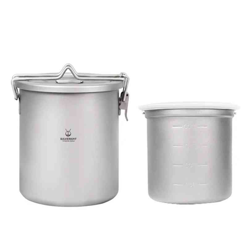 Camping Cooking Rice - Silverant Camping Titanium Pot Ultralight Rice