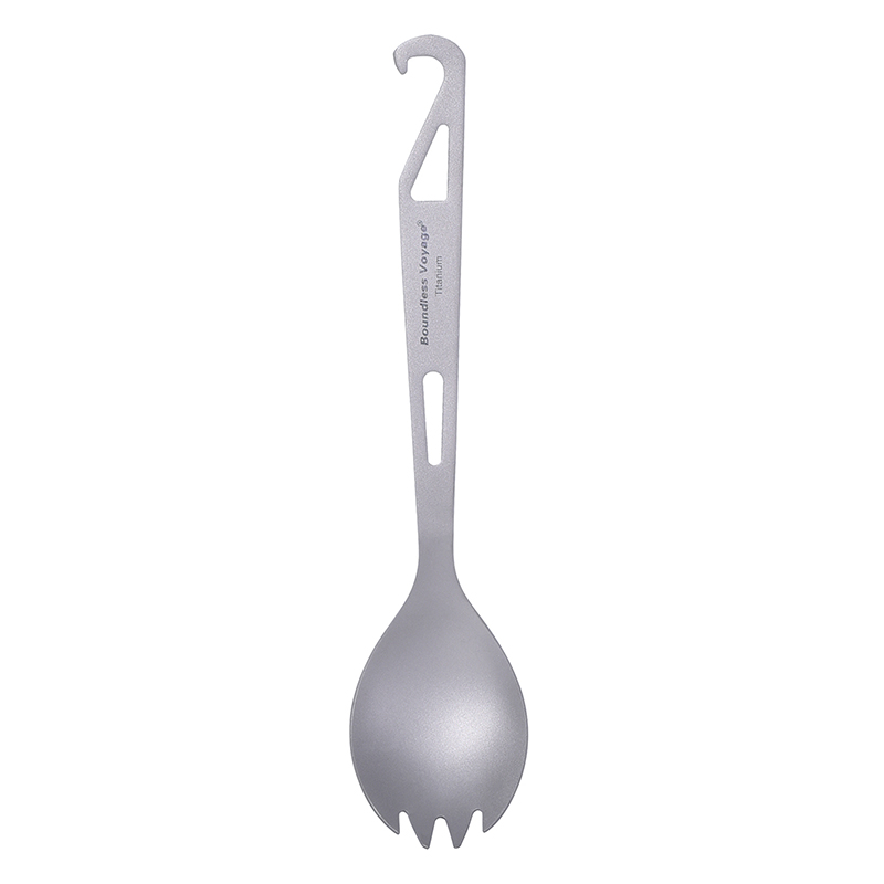 Camp Spork Set - Boundless Voyage 3-in-1 Titanium Spork Cutlery