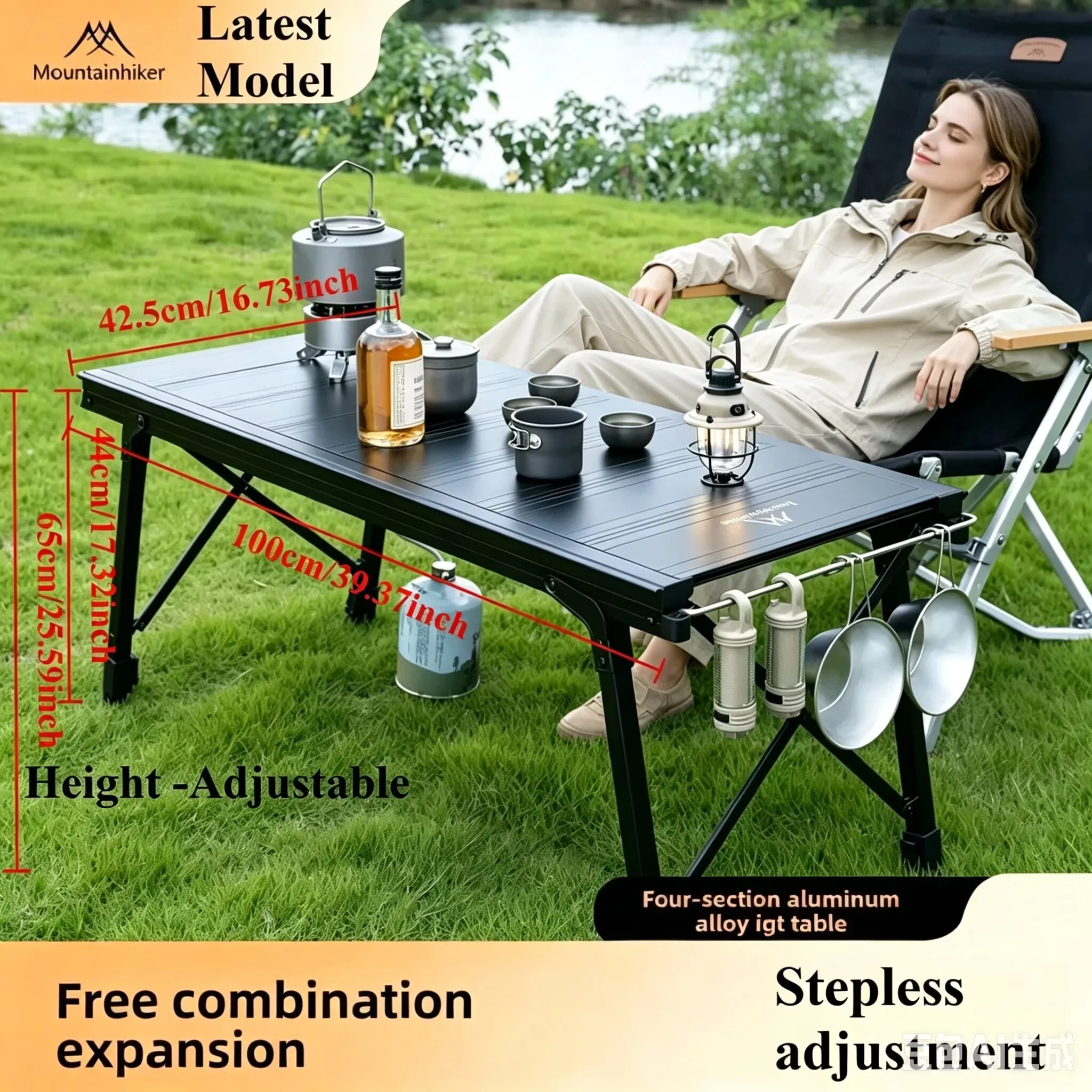 Camping Cooking Options - Upgraded Folding IGT Camping Lift Table,