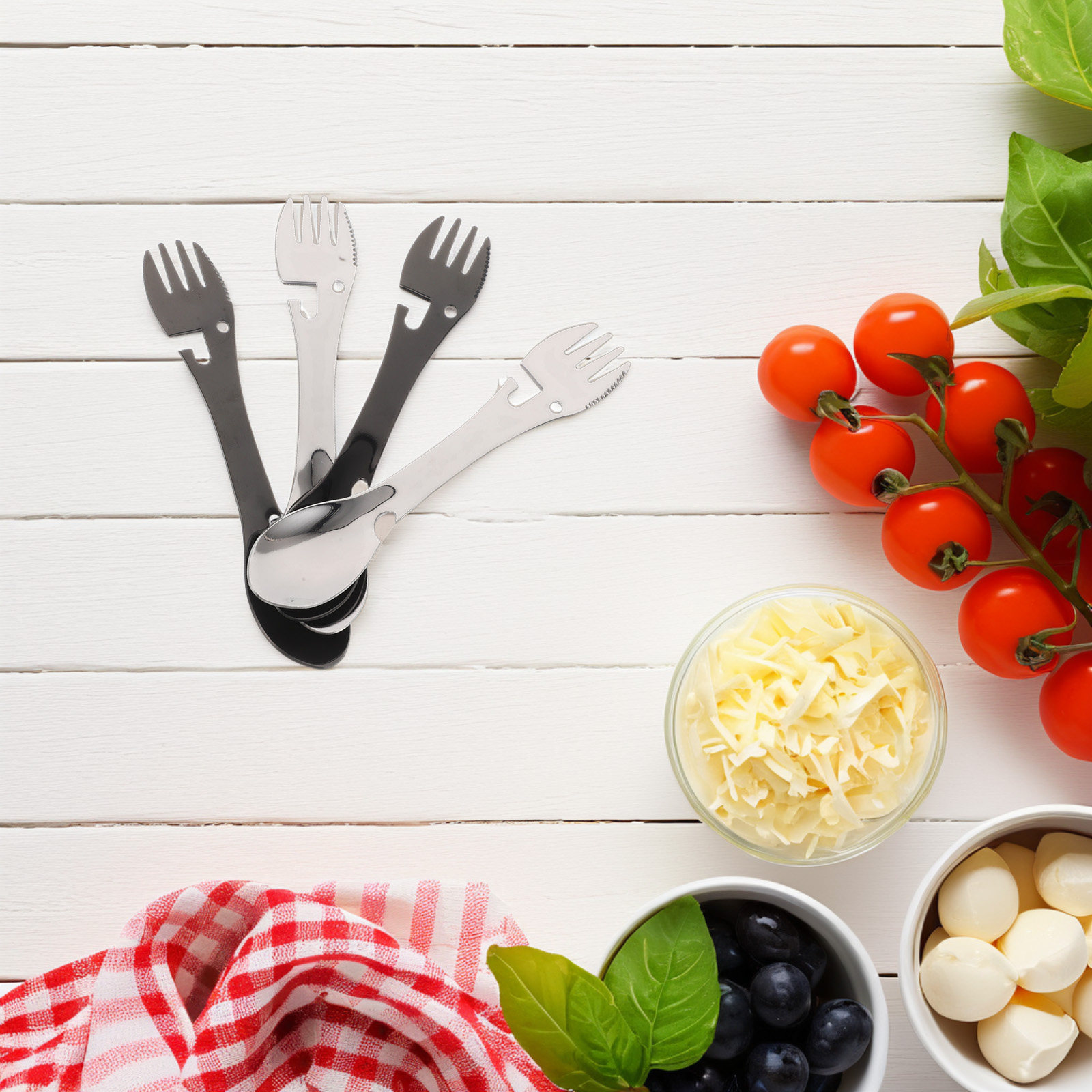 4Pcs Compact Camping Utensil S - đánh giá và giá Camp Spork Set