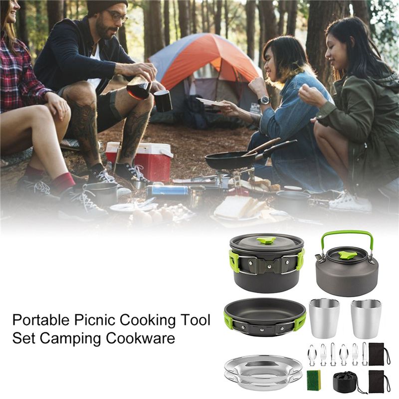 【BUYERS】Camping Cookware Porta - đánh giá và giá Camping Cooking Accessories Set
