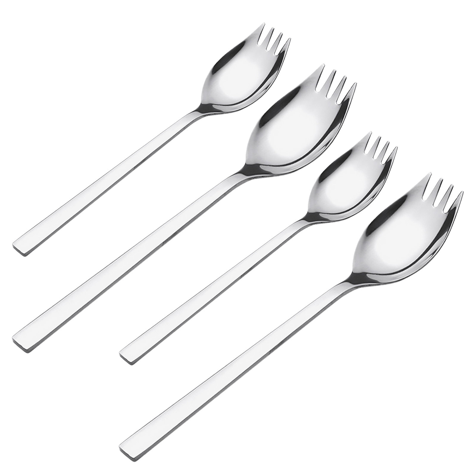 4Pcs Stainless Steel Salad Spo - đánh giá và giá Camp Spork Set