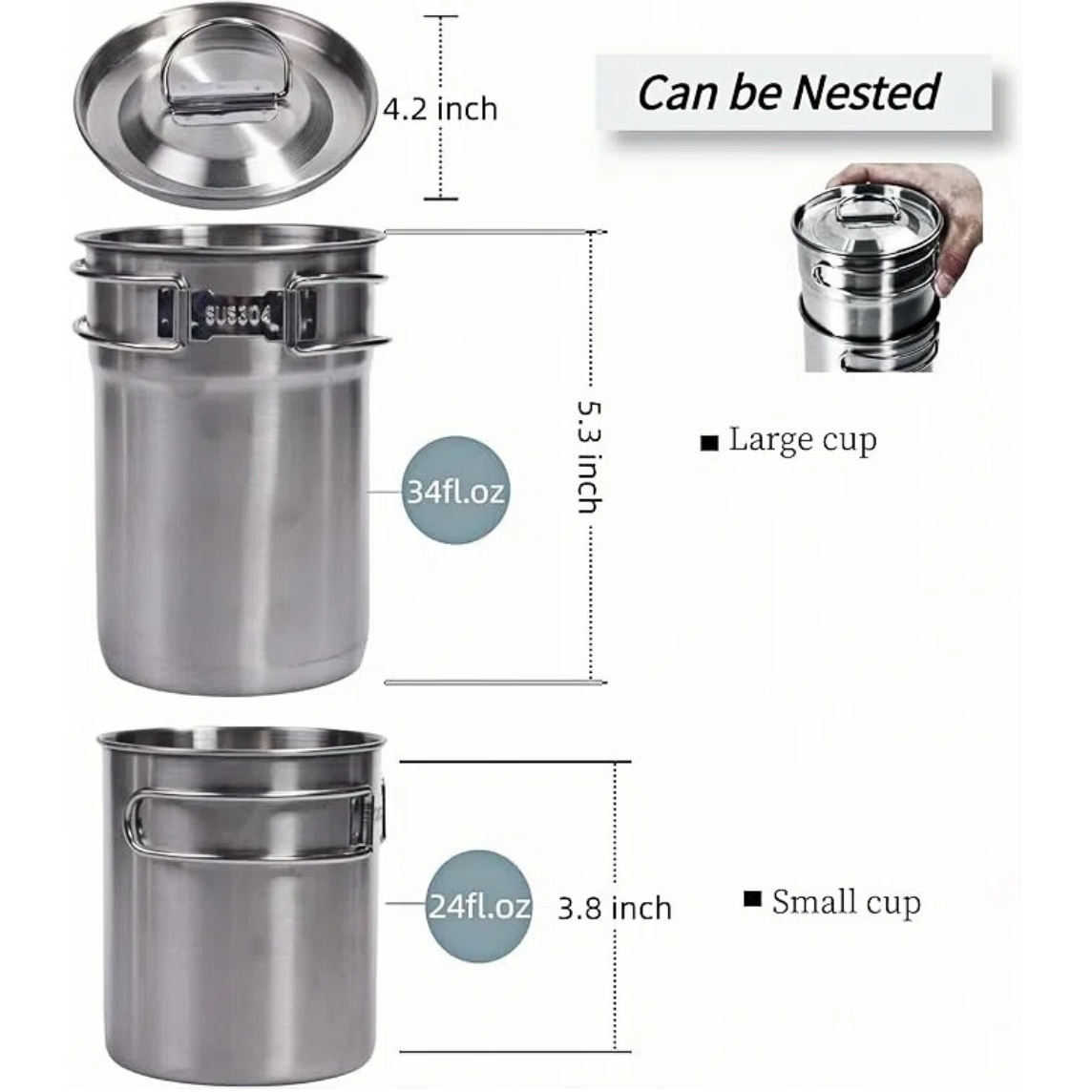 Foldable Camping Cups Mugs Cam - đánh giá và giá Camping Cooking Rice