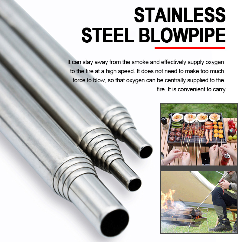 Blow Fire Tube Mouth Blowpipe  - đánh giá và giá Camping Cooking Youtube