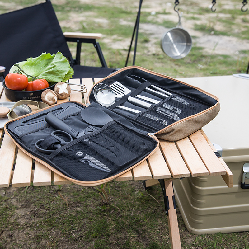 8pcs Camping Kitchen Cookware  - đánh giá và giá Camping Cooking Gadgets