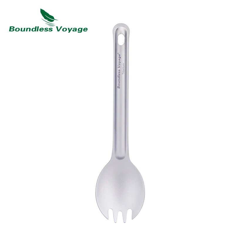 Boundless Voyage Titanium Cutl - đánh giá và giá Camp Spork Set