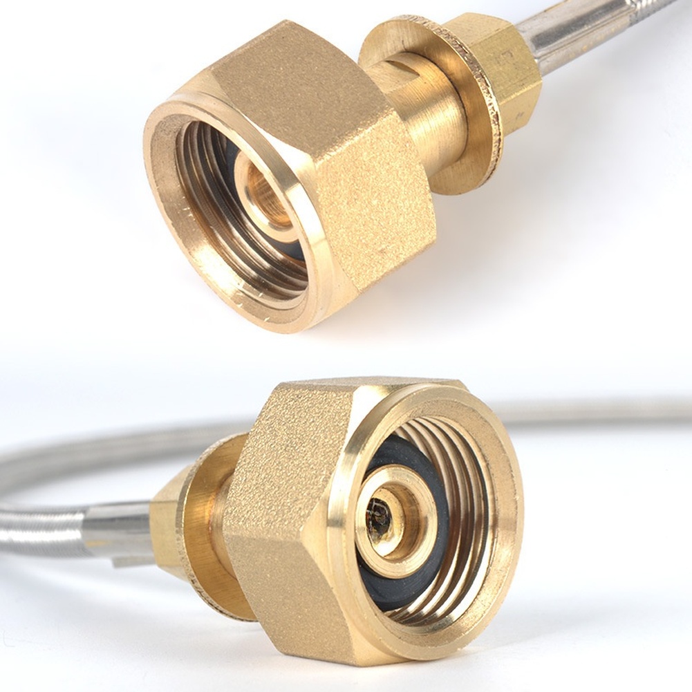 Gas Adapter Hose Brass Stainle - đánh giá và giá Camping Cooking Youtube