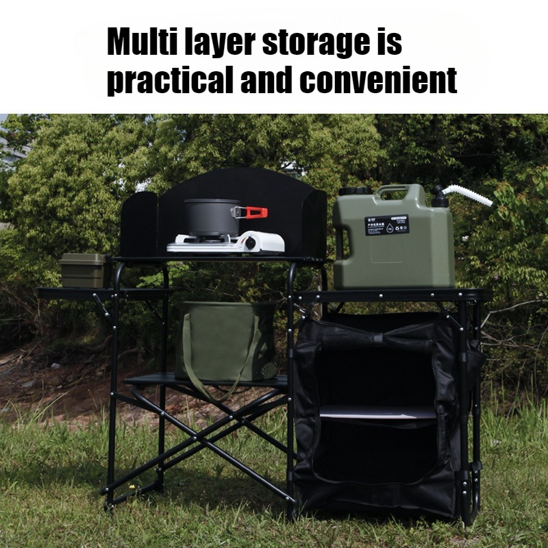 Portable Camping Folding Stora - đánh giá và giá Camping Cooking Bench