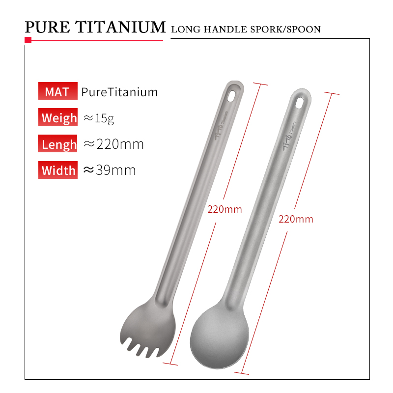 TiTo Titan Spork Thìa Tay Cầm  - đánh giá và giá Camping Cooking Gadgets