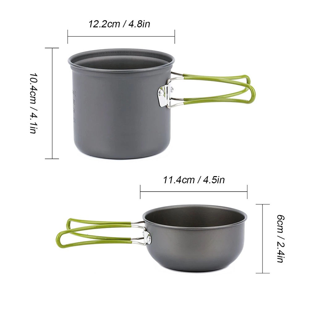 Camping Cookware Mess Kit Ultr - đánh giá và giá Camping Cooking Accessories Set