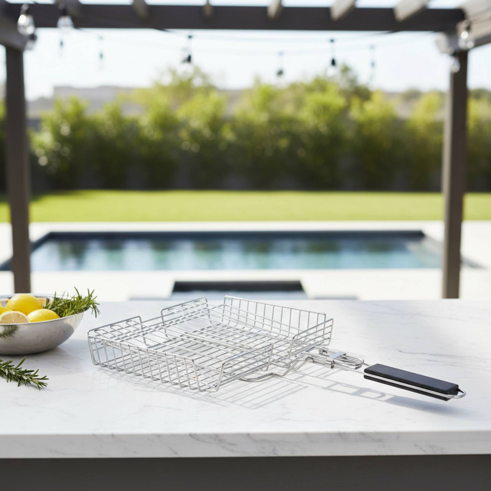 Wood Handle Grill Basket Porta - đánh giá và giá Camping Cooking Gear