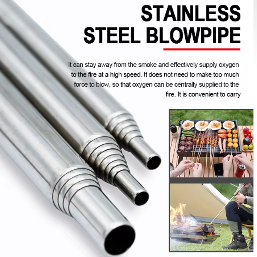 Stainless Steel Blowpipe Pocke - đánh giá và giá Camping Cooking Gadgets