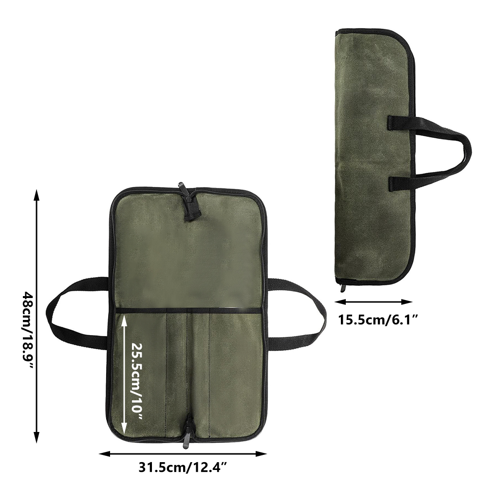 Waxed Canvas Knife Roll Bag Mu - đánh giá và giá Camping Cooking Gadgets