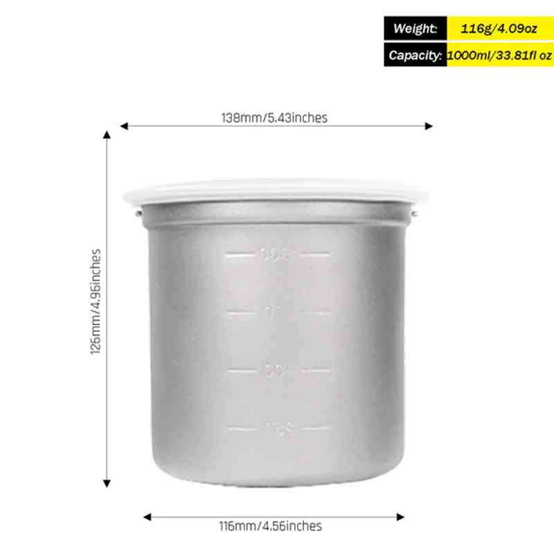 Silverant Camping Titanium Pot - đánh giá và giá Camping Cooking Rice