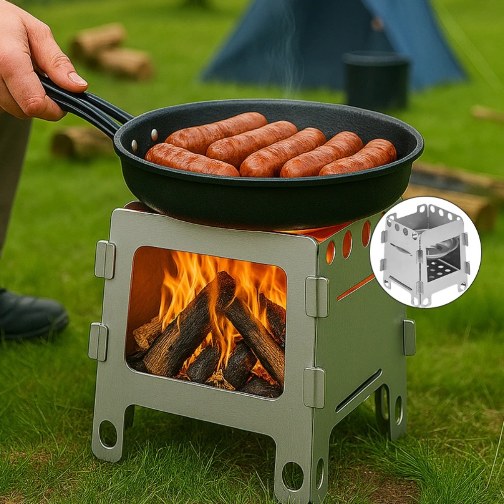 Camping Furnace Wood Stove Alc - đánh giá và giá Camping Cooking Windshield