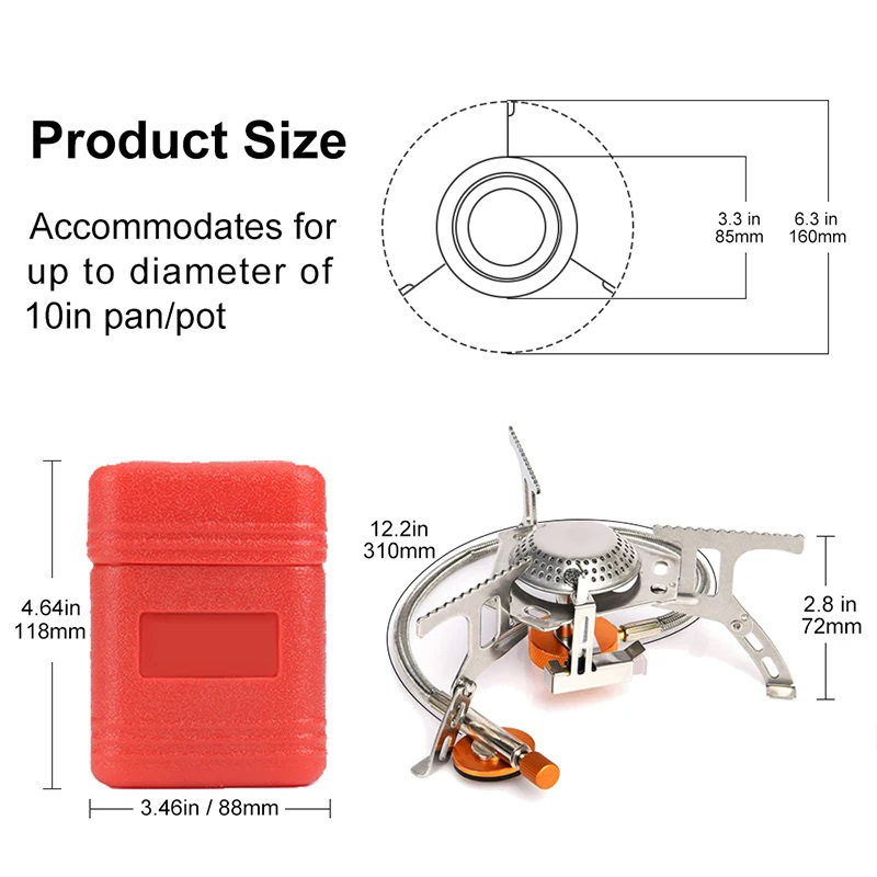 Camping Gas Stove Portable Fol - đánh giá và giá Camping Cooking Windshield