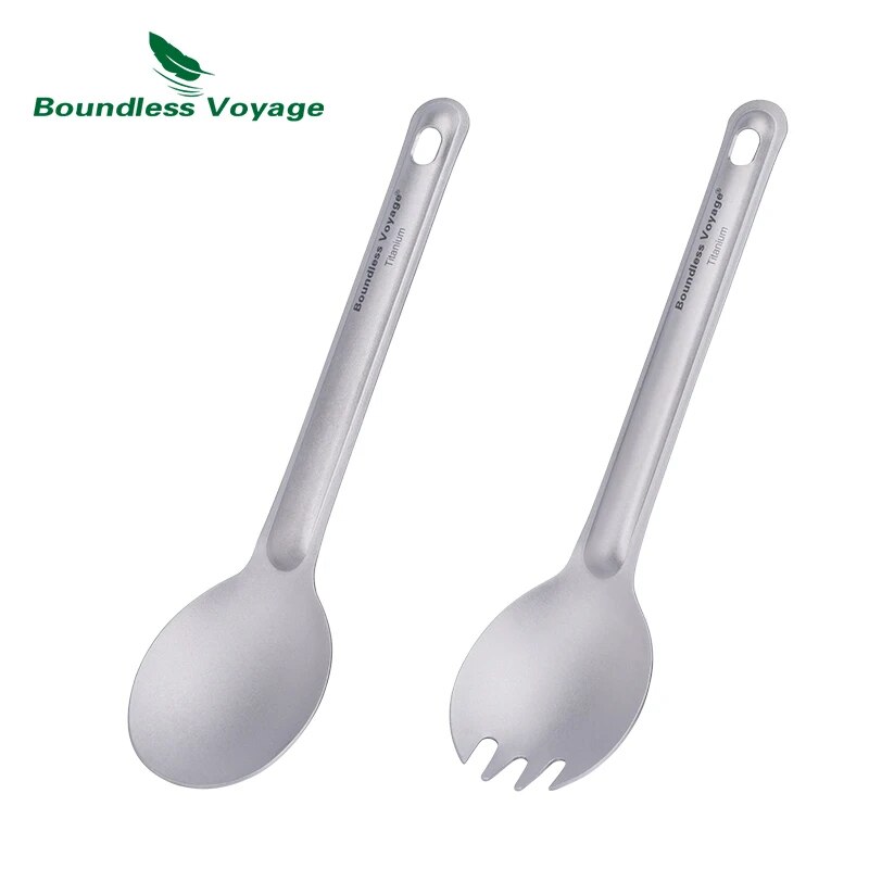 Boundless Voyage Titanium Cutl - đánh giá và giá Camp Spork Set