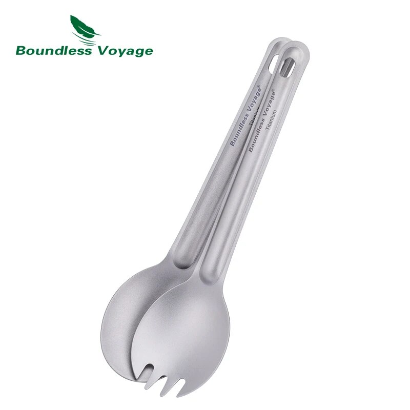 Boundless Voyage Titanium Cutl - đánh giá và giá Camp Spork Set