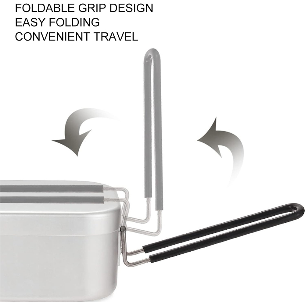 800ML Aluminum Lunch Boxes Out - đánh giá và giá Camping Cooking Kits