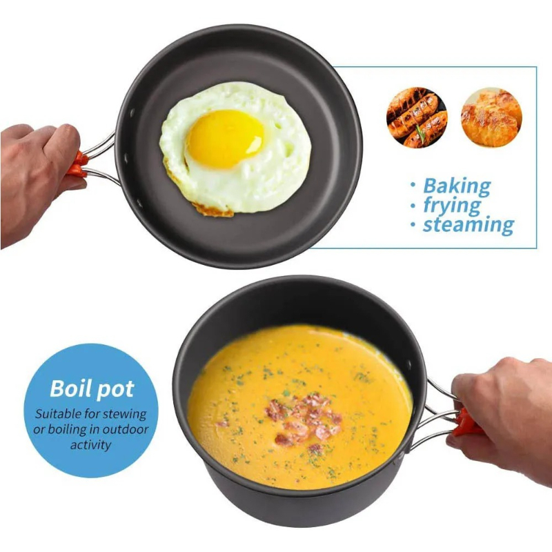 Camping Cooking Set, Outdoor K - đánh giá và giá Camping Cooking Rice