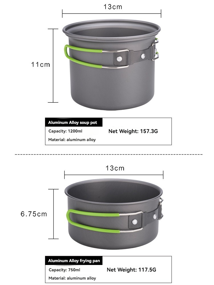 BRS-T15A Camping Cookware Mess - đánh giá và giá Camping Cooking Kits