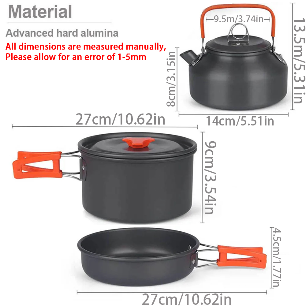 Cắm Trại Nồi Bộ Ngoài Trời Nhô - đánh giá và giá Camping Cooking Rice