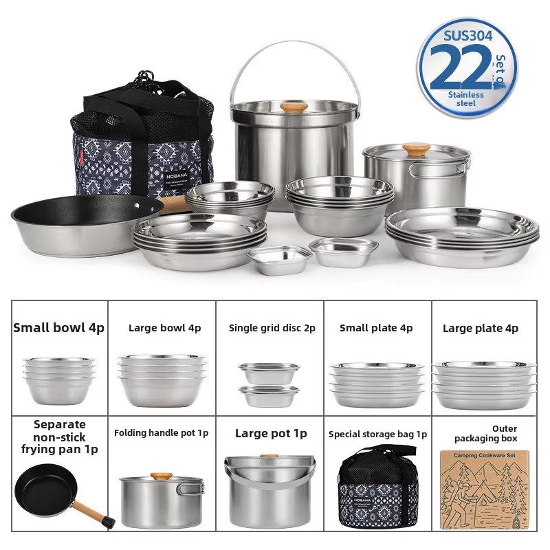NOBANA Newest Outdoor Stainles - đánh giá và giá Camping Cooking Rice