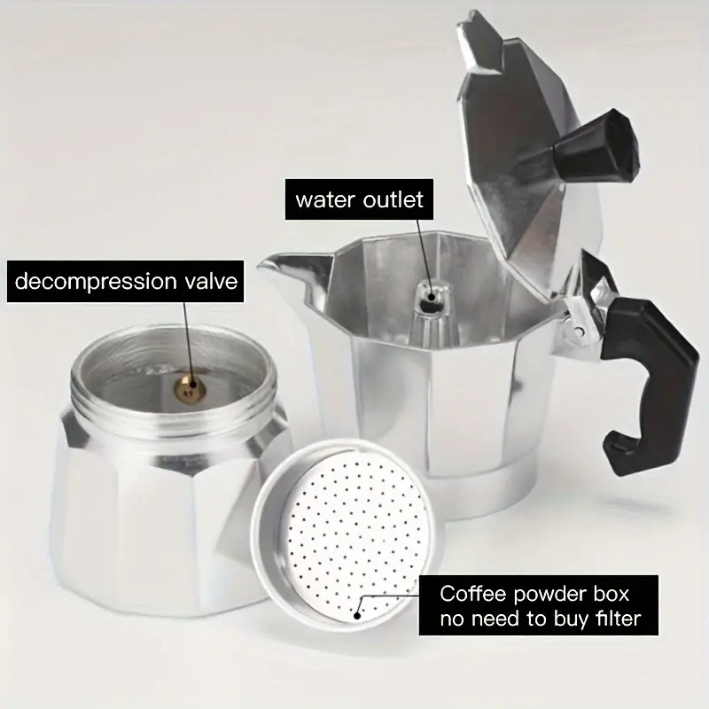 Classic Aluminum Moka Pot 50-3 - đánh giá và giá Camping Cooking Gear