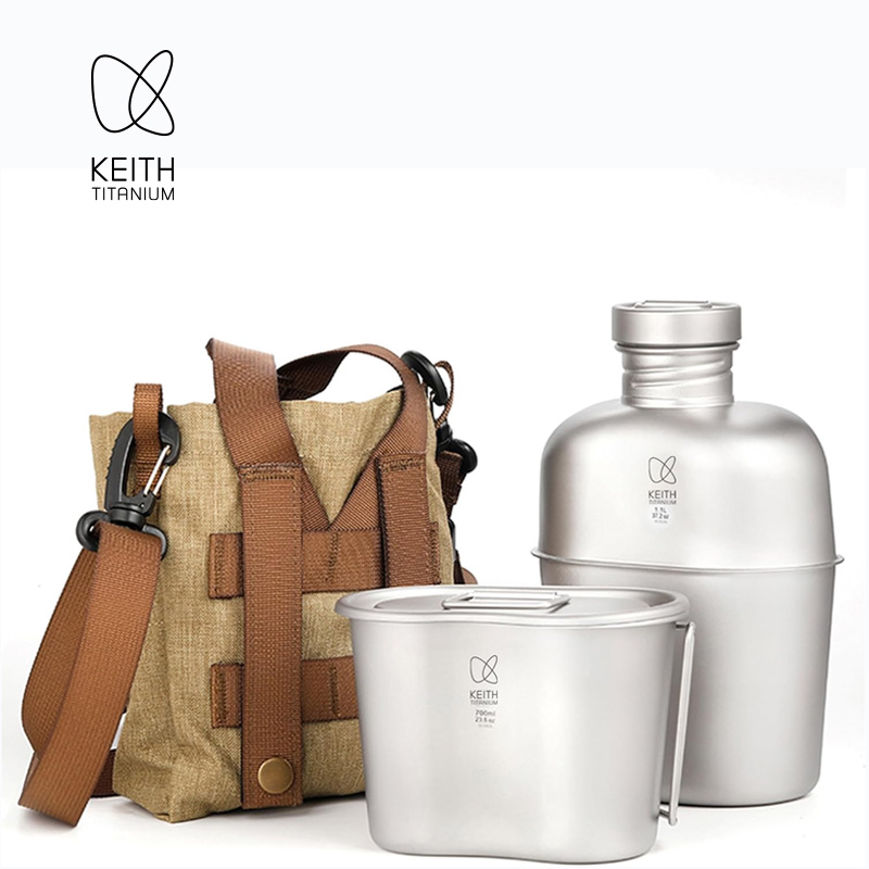 KEITH  Pure Titanium Canteen M - đánh giá và giá Camping Cooking Kits