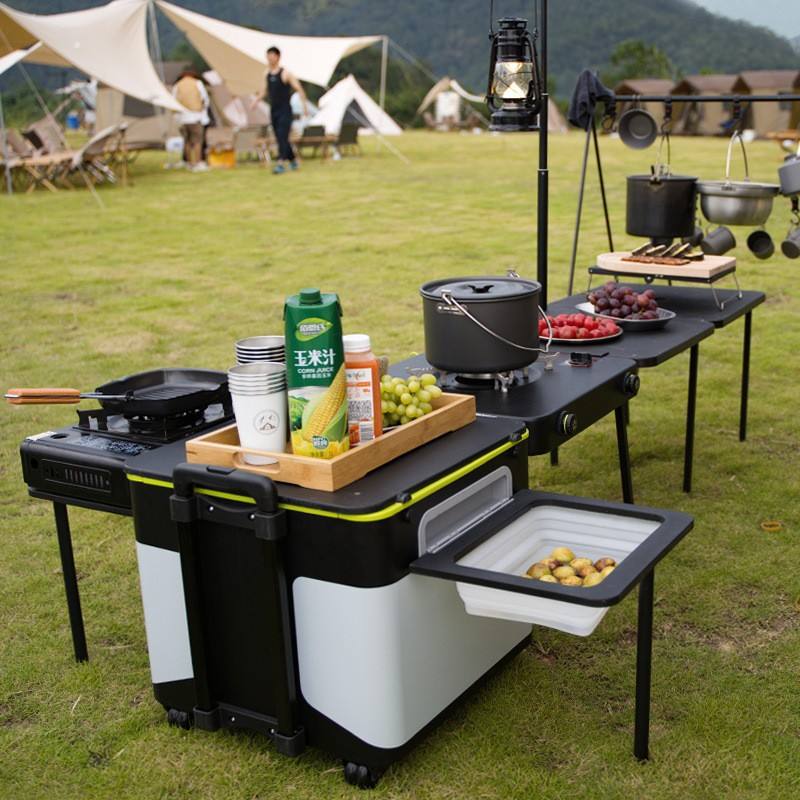 Multi-functional Integrated Be - đánh giá và giá Camping Cooking Bench