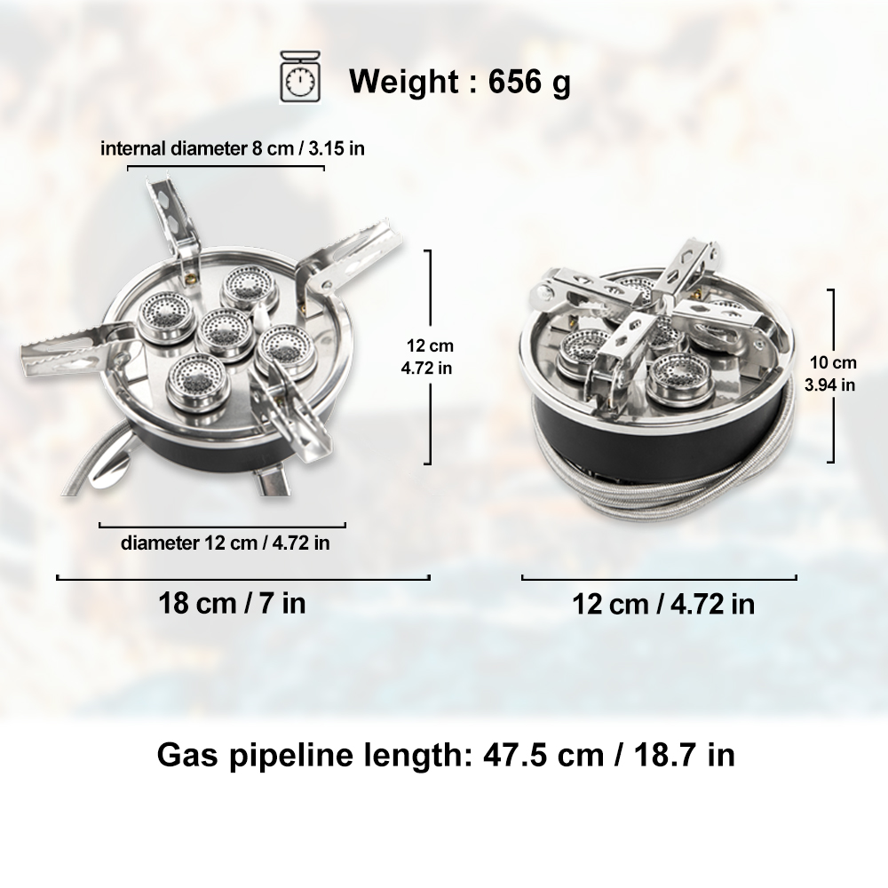 Widesea Camping 8800W Gas Stov - đánh giá và giá Camping Cooking Windshield