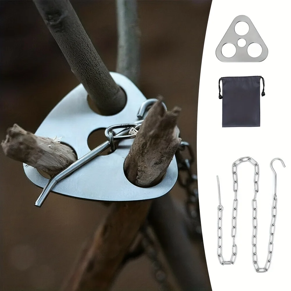 Outdoor BBQ Tripod Portable De - đánh giá và giá Camping Cooking Gear