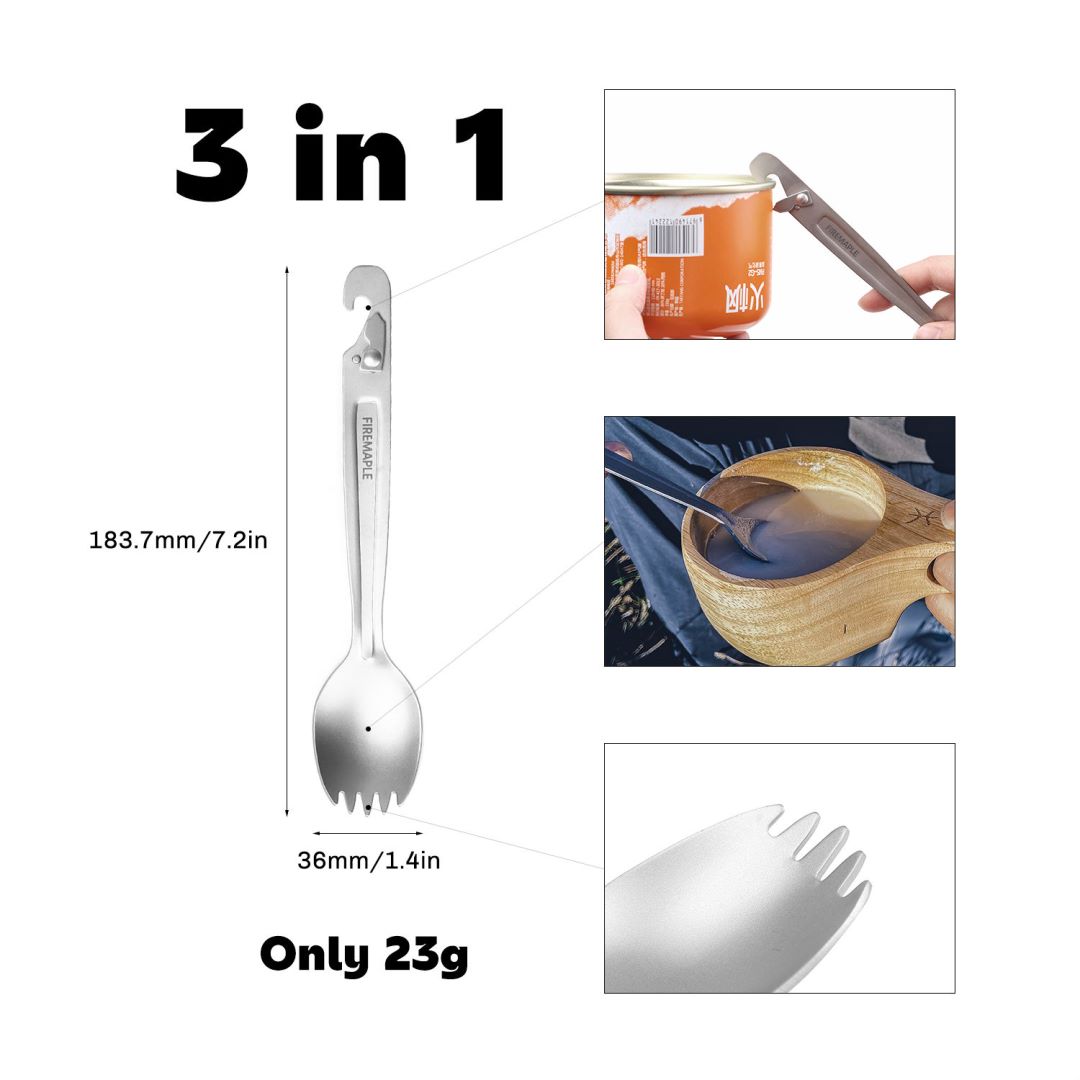 Lửa Phong Titan Spork Với Đa C - đánh giá và giá Camping Cooking Utensils Kit