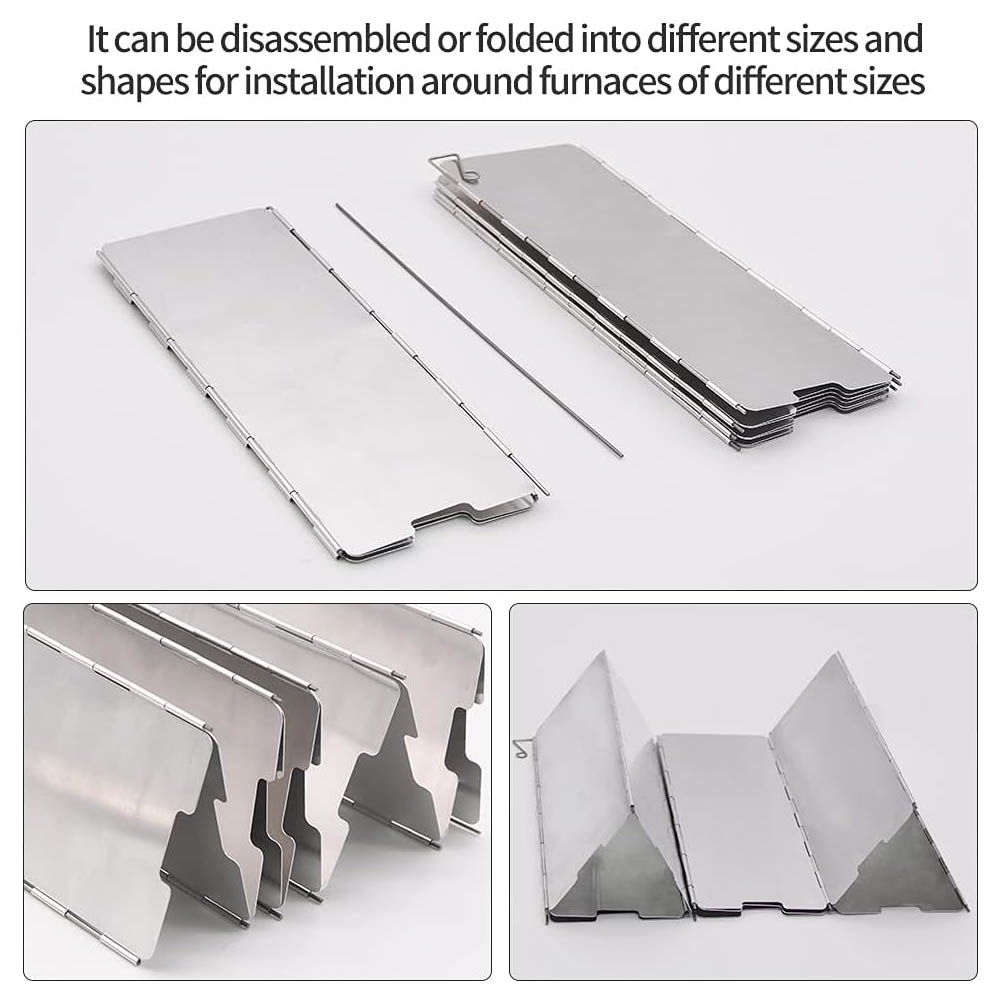 8 Plates Aluminum Windscreen S - đánh giá và giá Camping Cooking Windshield