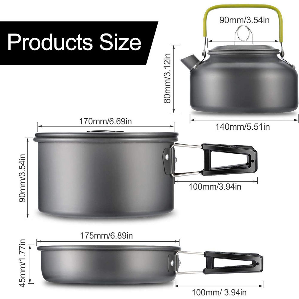 Outdoor Camping Cookware Set M - đánh giá và giá Camping Cooking Gear