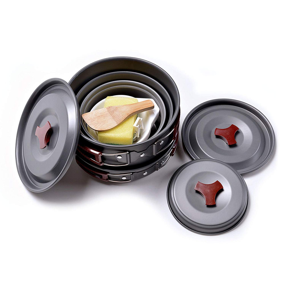 Outdoor Camping Cookware Kit N - đánh giá và giá Camping Cooking Rice