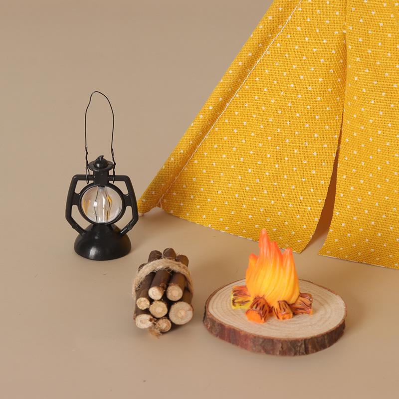 **1 Set 1/12 Doll House Outdoo - đánh giá và giá Camping Cooking Accessories Set