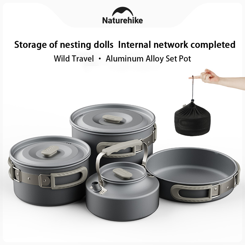 Naturehike Outdoor Pot Set,Cam - đánh giá và giá Camping Hiking Cooking