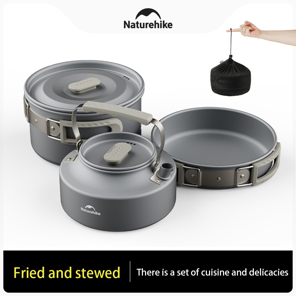 Naturehike Outdoor Pot Set,Cam - đánh giá và giá Camping Hiking Cooking