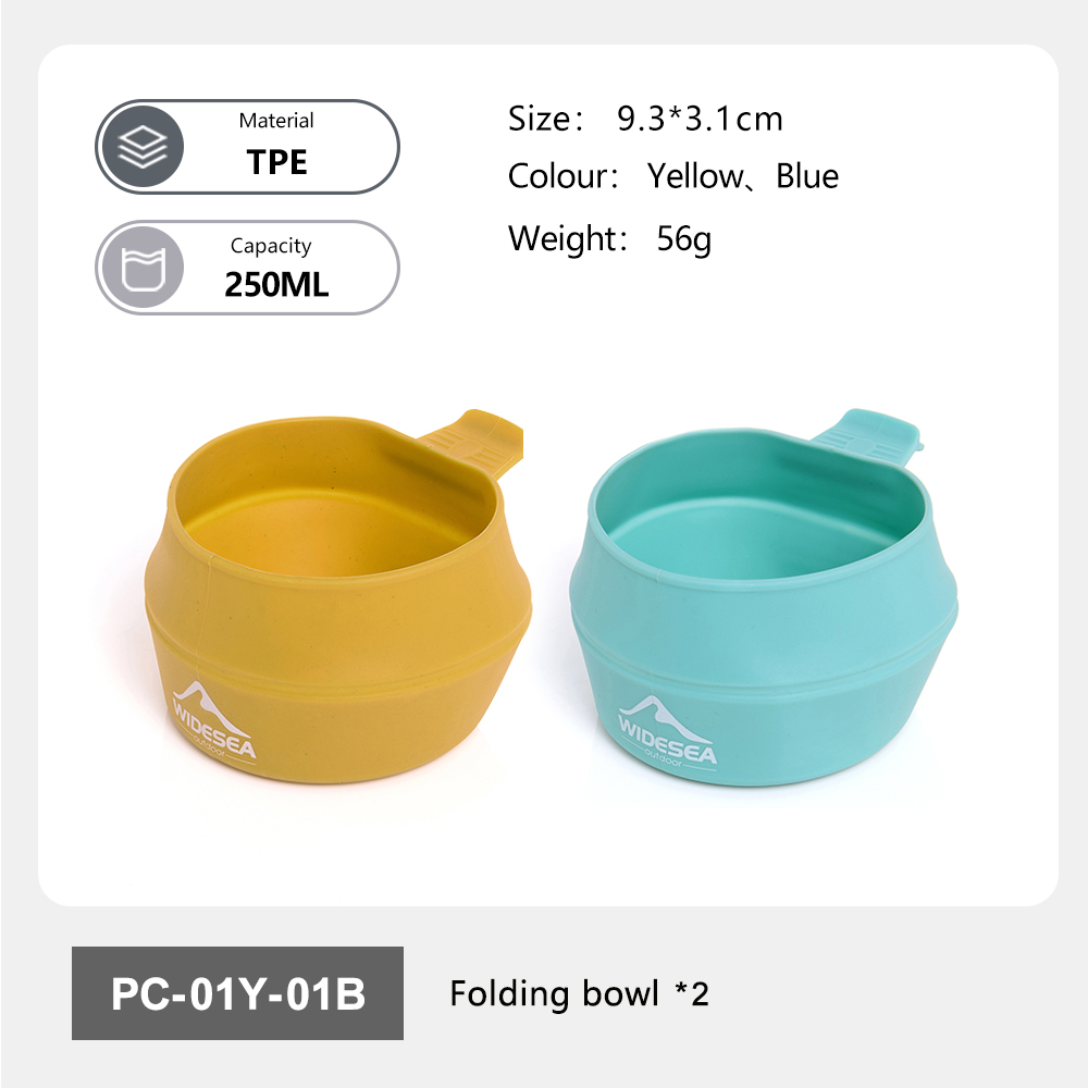 Widesea Camping 250ml Soft Fol - đánh giá và giá Camping Cooking Utensils Kit