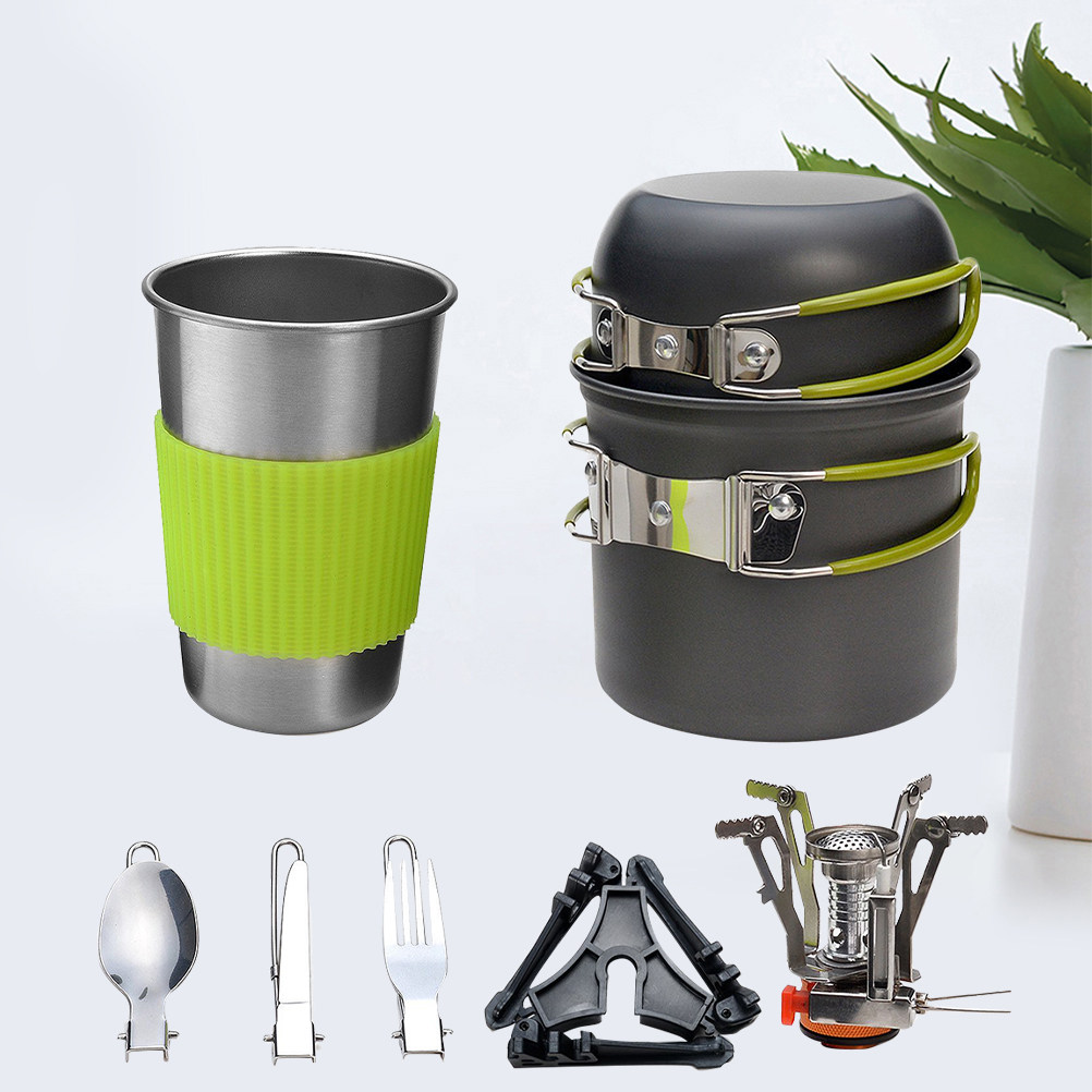 Outdoor Camping Cookware Set L - đánh giá và giá Camping Cooking Kits