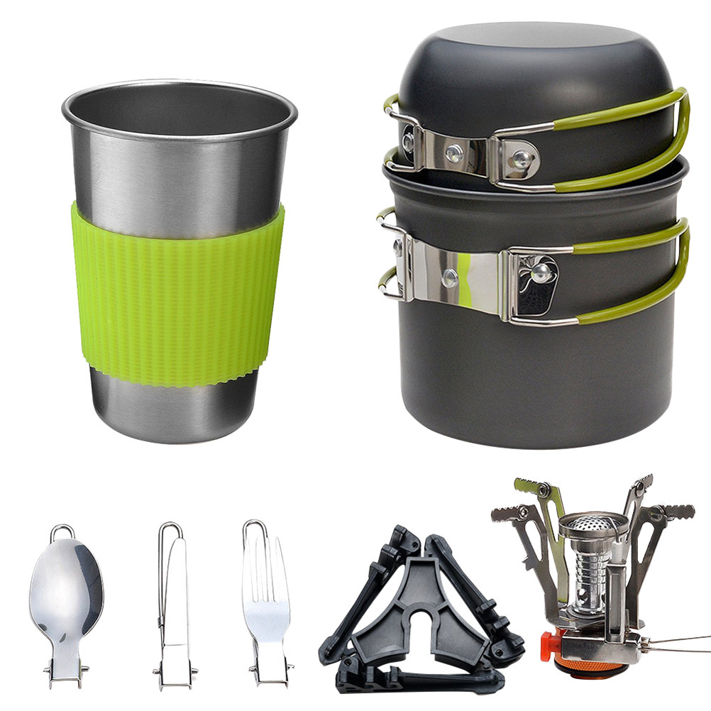 Outdoor Camping Cookware Set L - đánh giá và giá Camping Cooking Kits